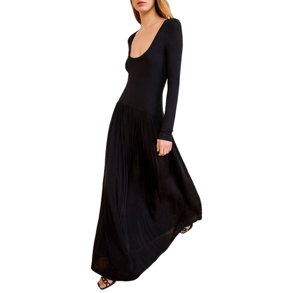 Ulla Johnson Womens  Amal Jersey U-Neck Dress